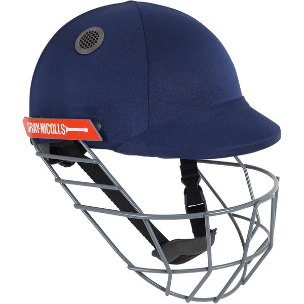 Gray Nicolls Atomic Cricket Helmet - Lightweight Maximum Protection - Medium / Navy - HELMETS & HEADGEAR