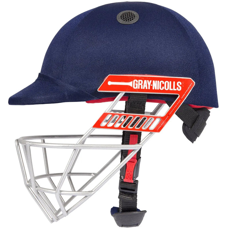 Gray Nicolls Players Cricket Helmet Navy Incredible Protection - Medium - HELMETS & HEADGEAR