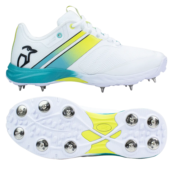 Kookaburra KC 2.0 Spike Cricket Shoe Aqua Enhanced Support and Durability - FOOTWEAR - FULL SPIKE SOLE