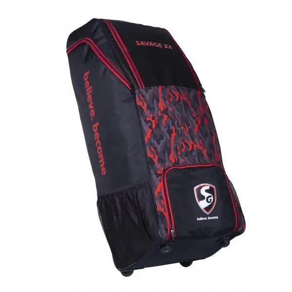 SG SAVAGE X4 CRICKET KIT BAG DUFFLE WHEELIE - BAG - PERSONAL