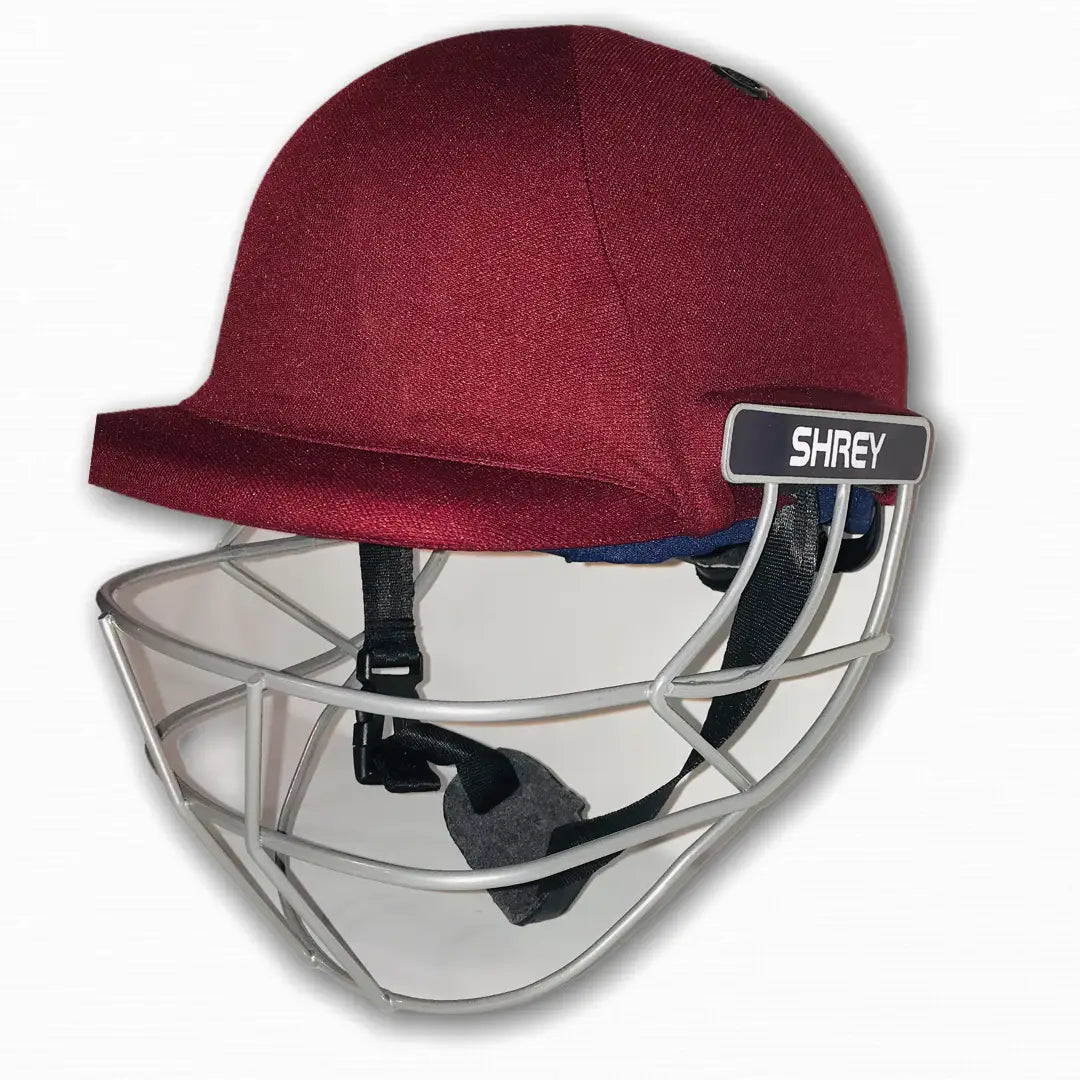 Shrey Classic Steel Cricket Helmet Maroon - Medium / Maroon - HELMETS & HEADGEAR