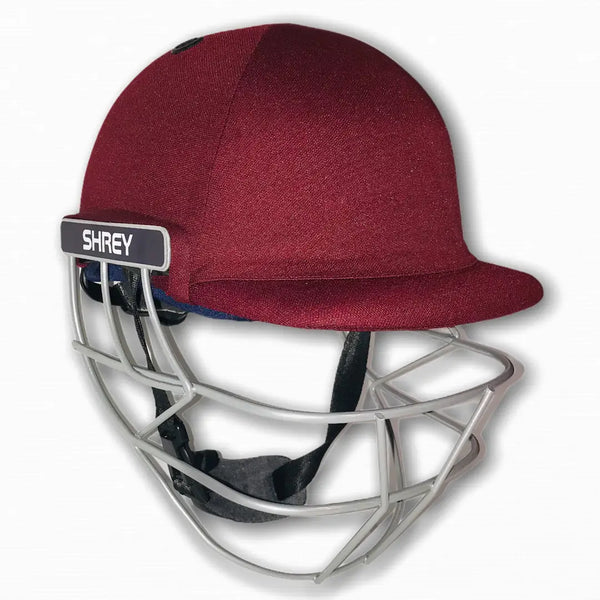 Shrey Classic Steel Cricket Helmet Maroon - Medium / Maroon - HELMETS & HEADGEAR