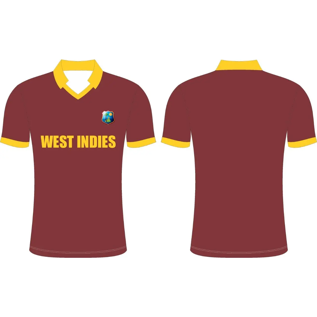 West Indies Cricket Team Maroon Shirt - CLOTHING - SHIRT