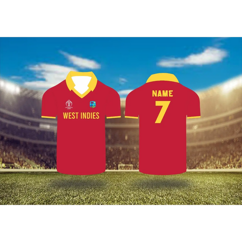 West Indies Cricket Team Shirt Jersey Kit World Cup 2019 Replica - CLOTHING - SHIRT